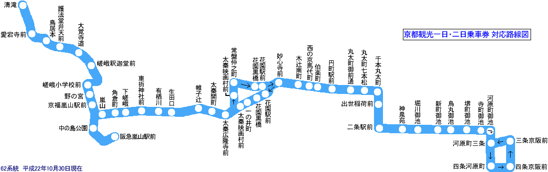 大阪 市バス 62 セール 系統 路線 図